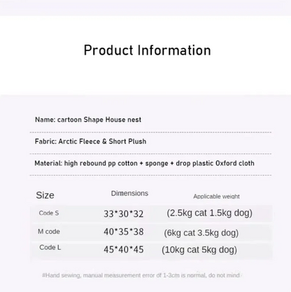 Product-information graphic with a size table and other small print; most fine text is too small to read here.